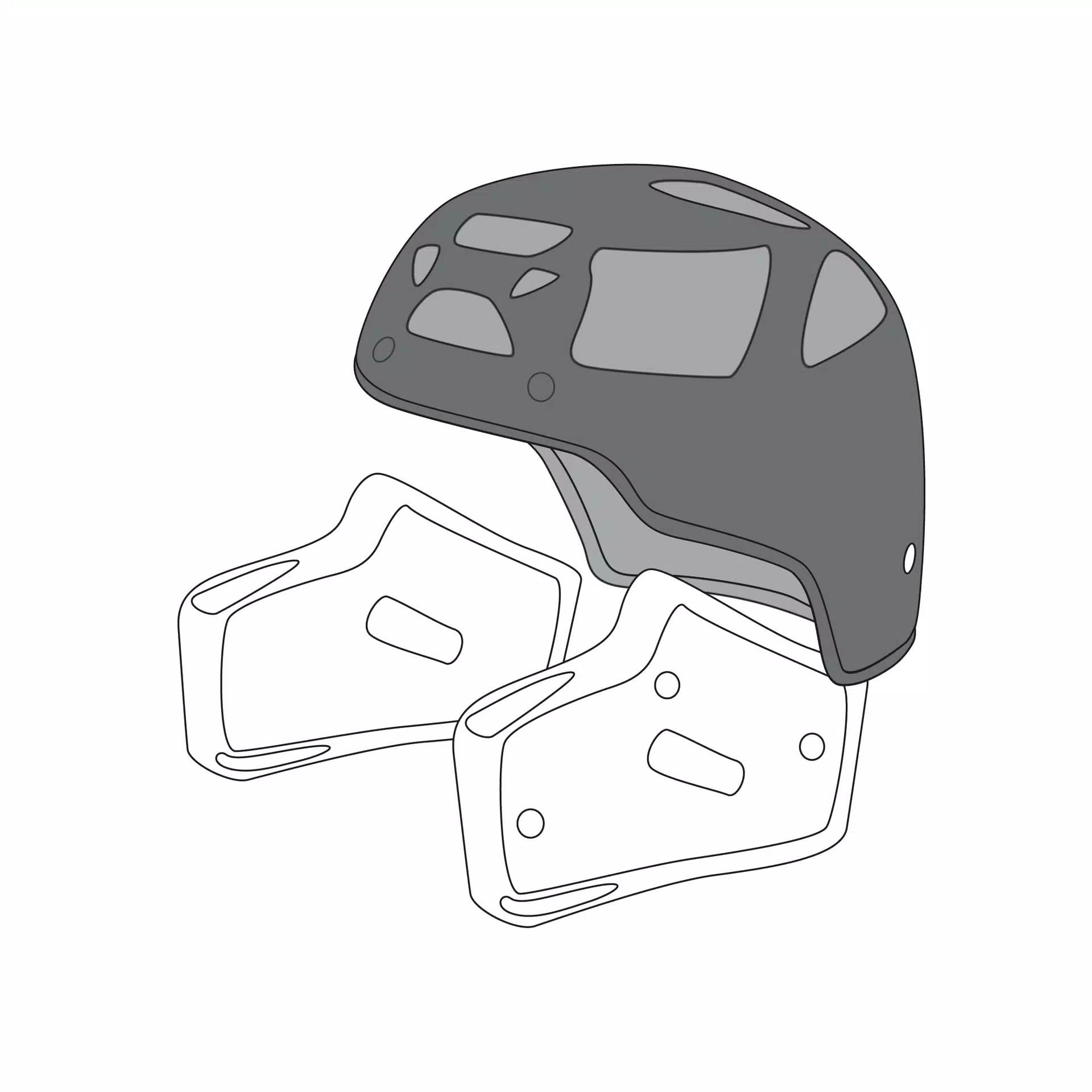 AGV CROWN PAD AX-8 DUAL EVO (XL) - NEUTRAL