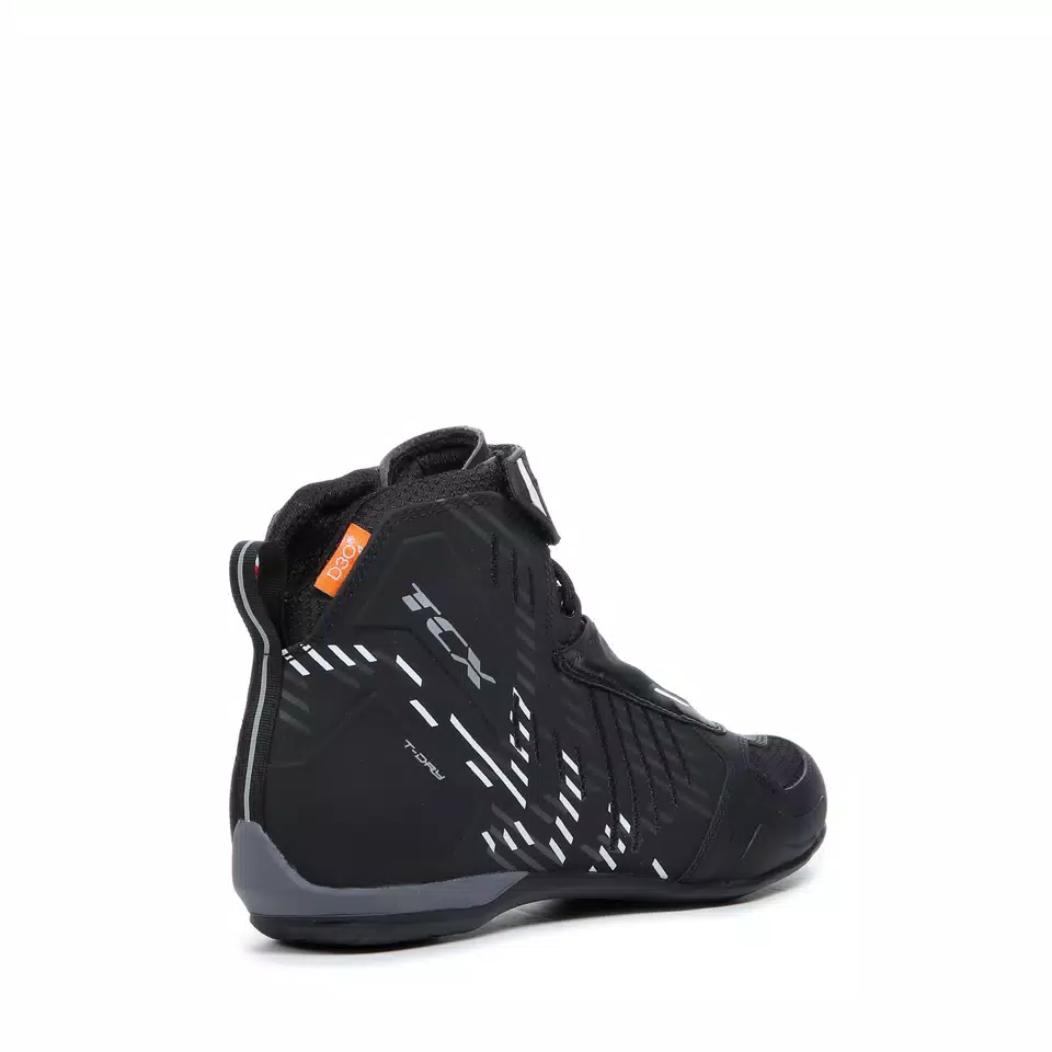 R04D WP MEN'S WATERPROOF MOTORCYCE SHOES - BLACK/WHITE -  - 3