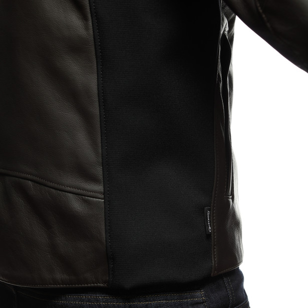 istrice-leather-jacket-dark-brown image number 9