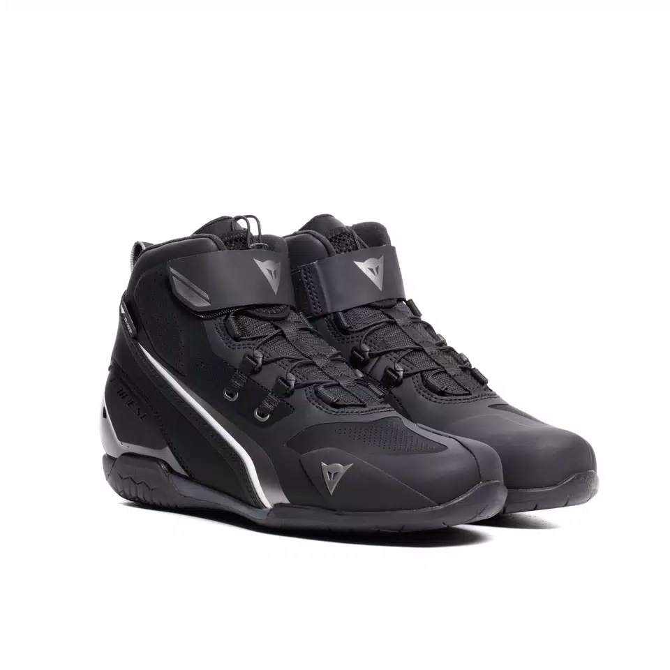 HERIAN D-WP - WOMEN'S WATERPROOF MOTORCYCLE SHOES - BLACK/WHITE - 1