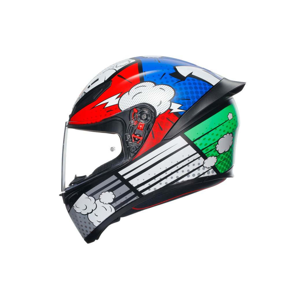 k1-s-bang-matt-italy-blue-motorbike-full-face-helmet-e2206 image number 3