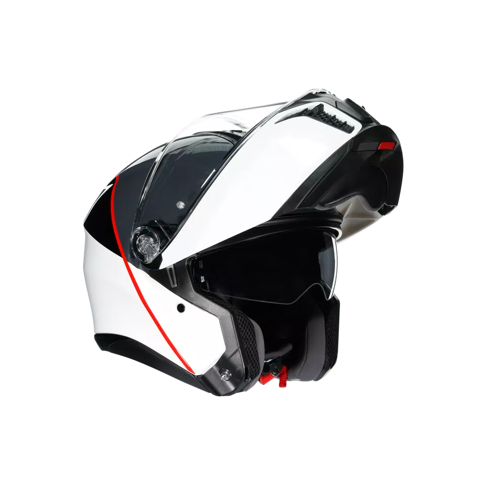 TOURMODULAR BALANCE WHITE/GREY/RED - CASCO MOTO MODULARE E2206 -  - 11