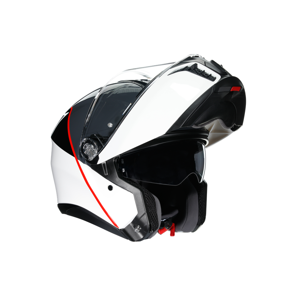 tourmodular-balance-white-grey-red-motorbike-flip-up-helmet-e2206 image number 10