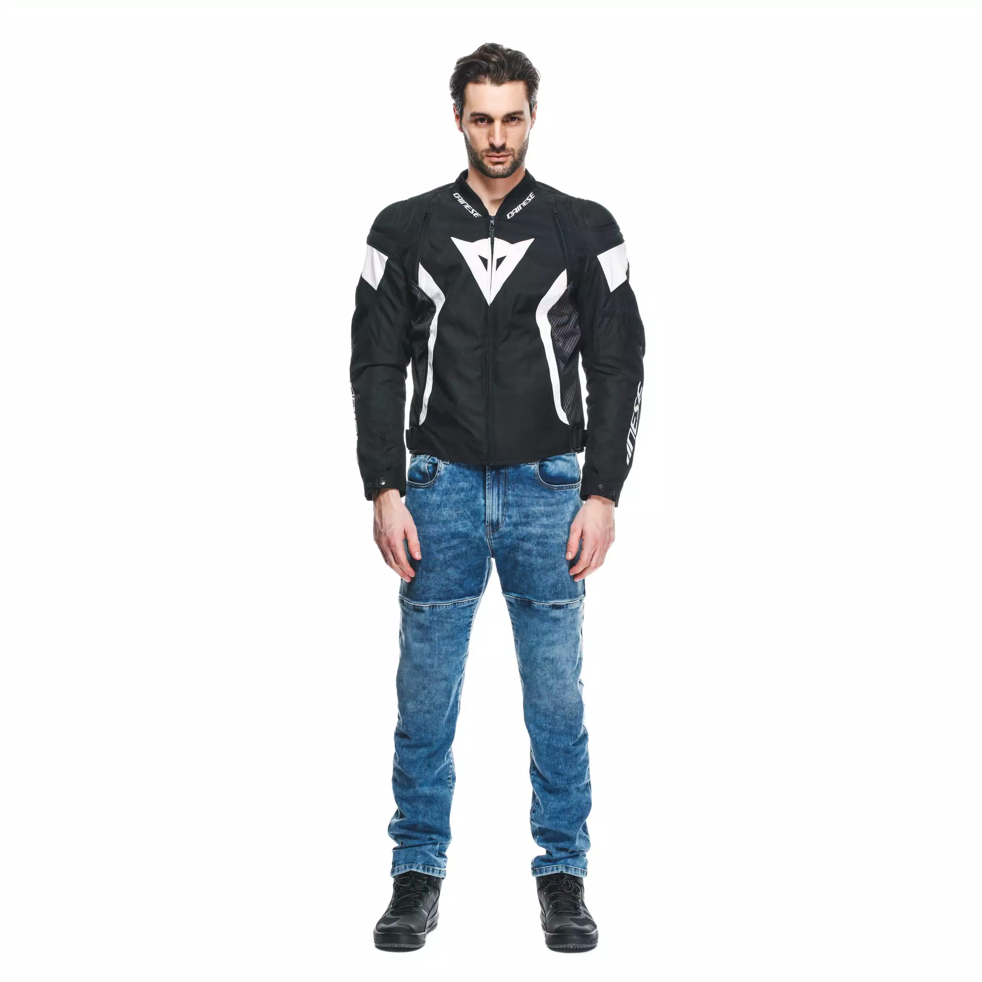 AVRO 5 - BLOUSON MOTO EN TISSU HOMME
