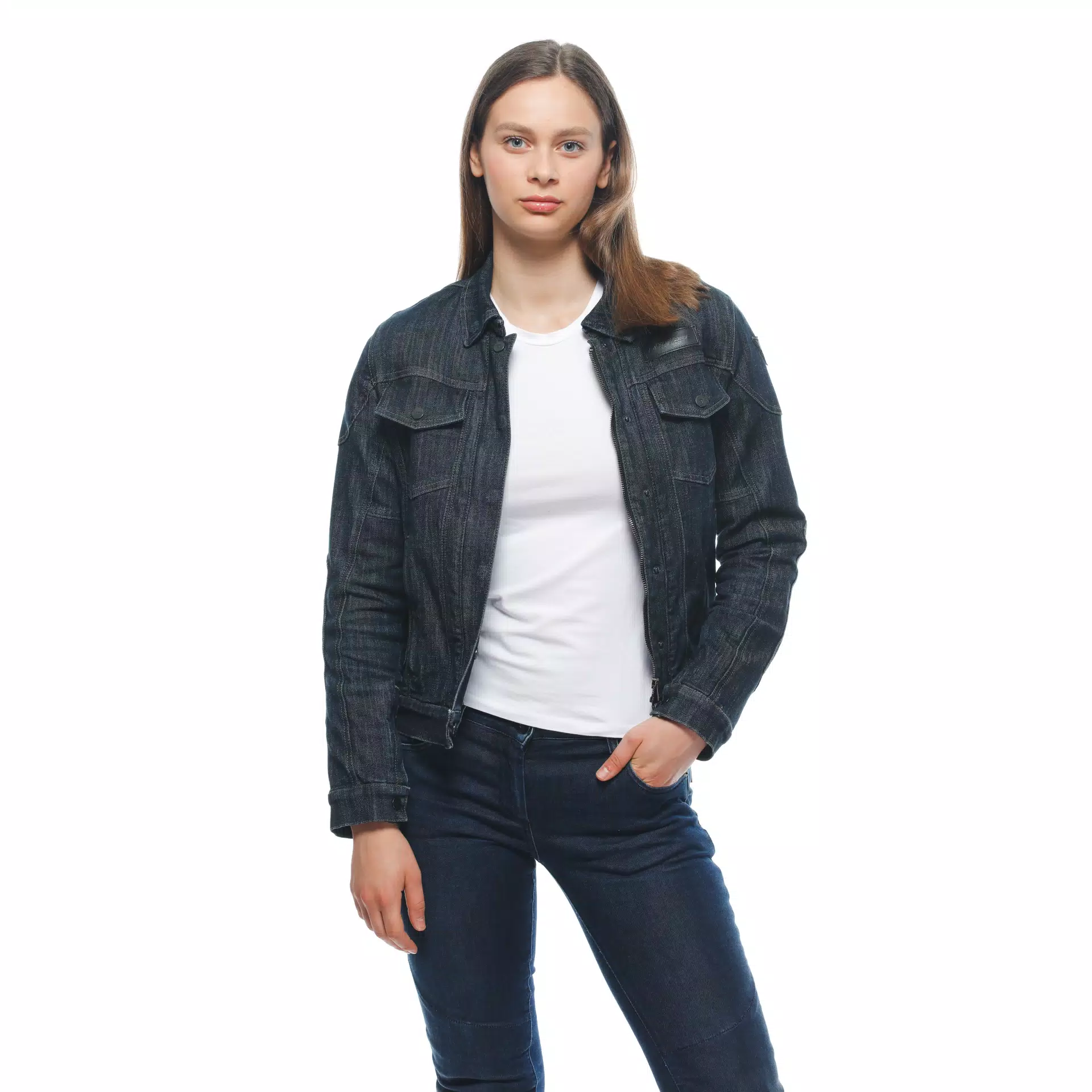 DENIM TEX - WOMEN'S MOTORCYCLE JACKET IN FABRIC