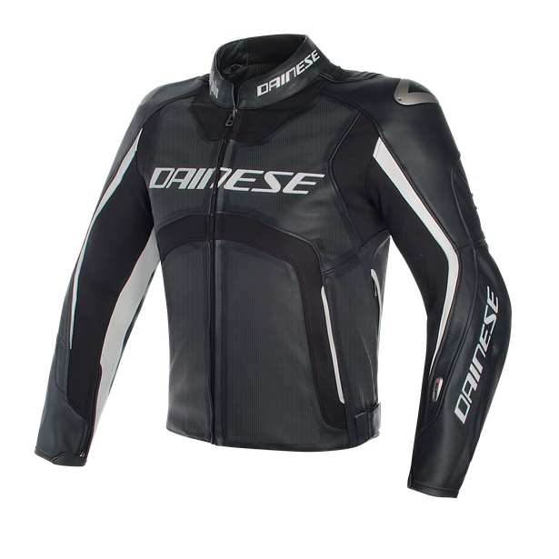 Misano D-air® Perforated jacket BLACK/BLACK/WHITE- Jacken
