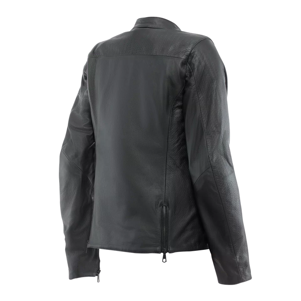 ITINERE WOMEN S MOTORCYCLE LEATHER JACKET BLACK Dainese
