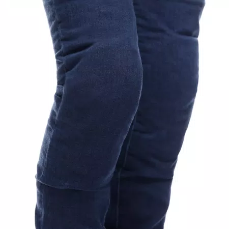 DENIM SKINNY WOMEN'S MOTORCYCLE PANTS - BLUE - 5