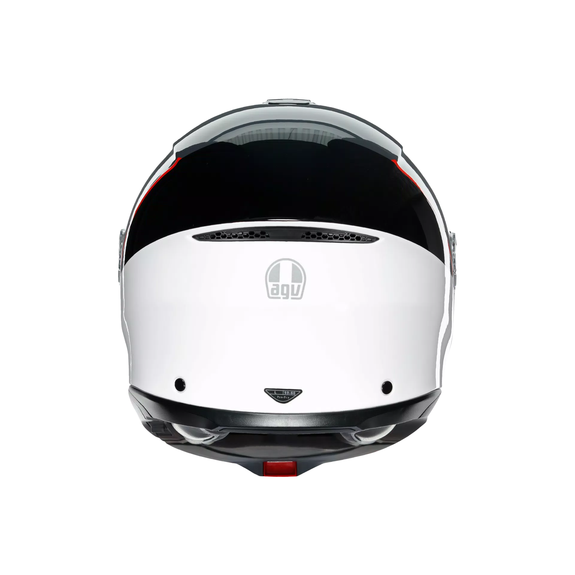 TOURMODULAR BALANCE WHITE/GREY/RED - CASQUE MOTO MODULAIRE E2206