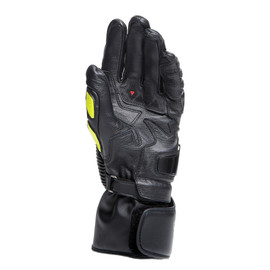 DRUID 4 GLOVES BLACK/CHARCOAL-GRAY/FLUO-YELLOW- Leather