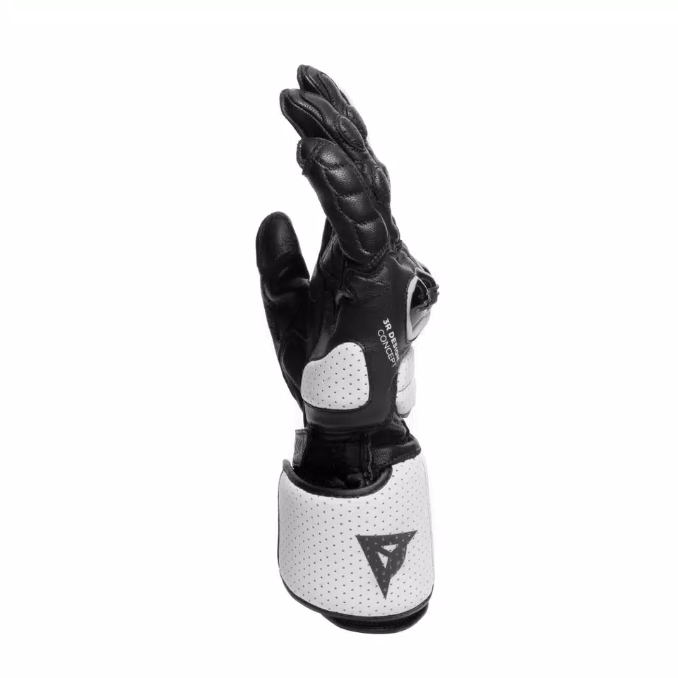 IMPETO - MEN'S MOTORCYCLE LEATHER GLOVES | BLACK/WHITE | Dainese IMPETO - MEN'S MOTORCYCLE LEATHER GLOVES | BLACK/WHITE | Dainese