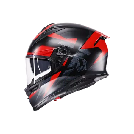 K7 MPLK GLIMPSE MATT BLACK/RED - MOTORBIKE FULL FACE HELMET E2206 -  - 4