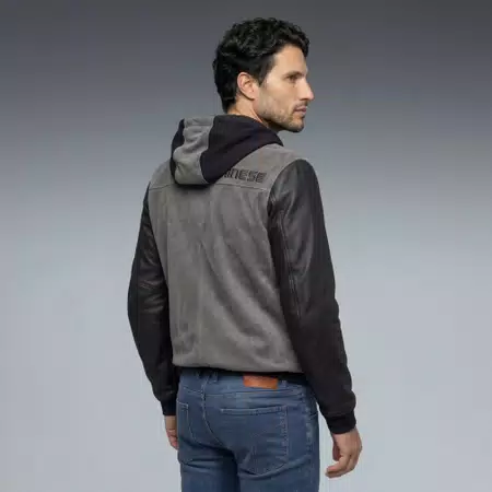 VINTEDGE - LEATHER MOTORCYCLE JACKET MEN - BLACK - 4