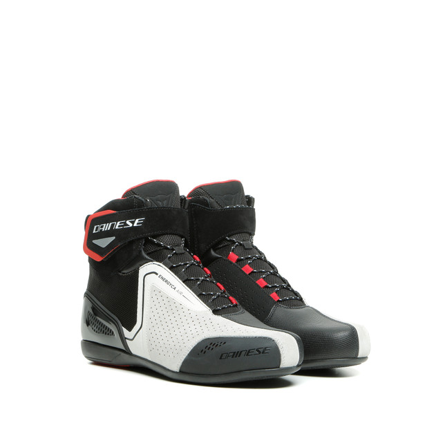 ENERGYCA AIR SHOES BLACK/WHITE/LAVA-RED- Leder
