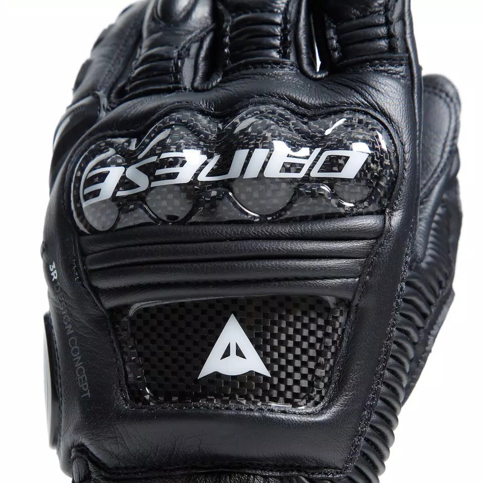 DRUID 4 - MEN'S MOTORCYCLE LEATHER GLOVES - BLACK/BLACK/CHARCOAL-GRAY - 7