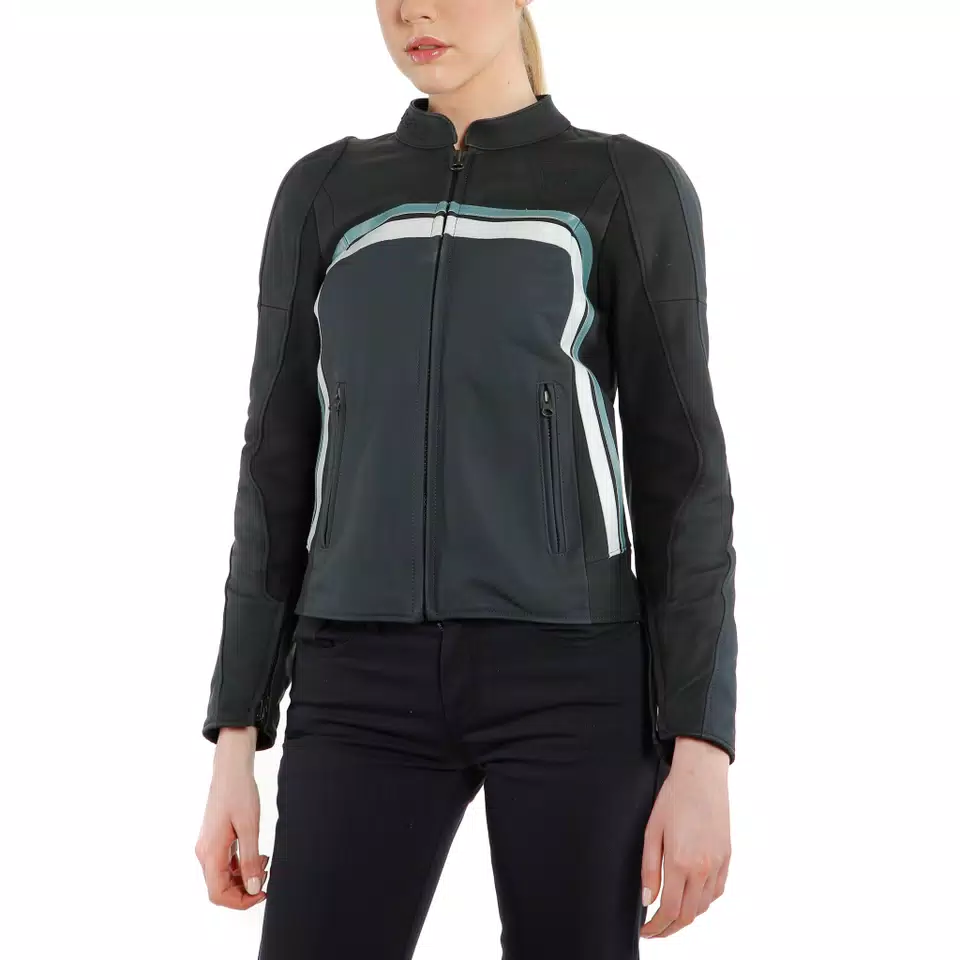 LOLA 3 LADY LEATHER JACKET - BLACK/EBONY/N.-ATLANTIC/GLACIER-GRAY - 7