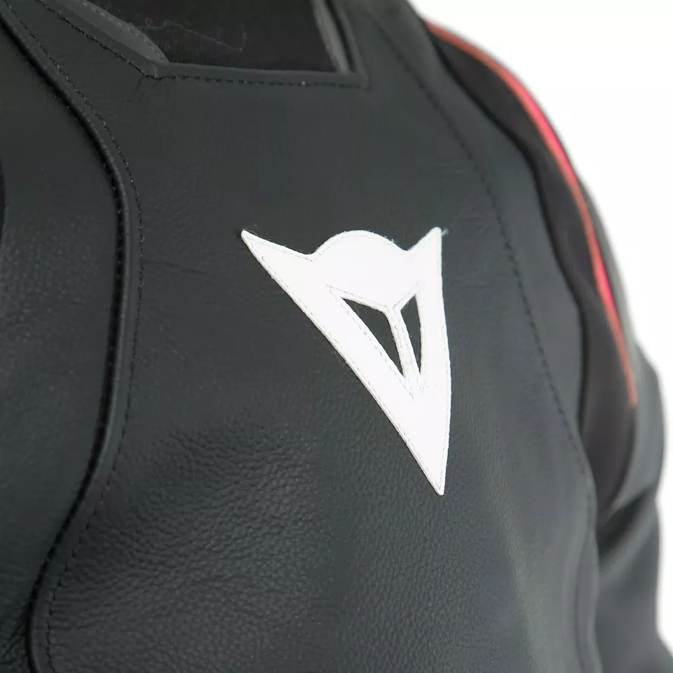 RACING 3 D-AIR LADY LEATHER JACKET - BLACK/ANTHRACITE/FUCHSIA - 12