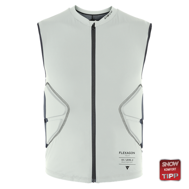 men-s-flexagon-protective-ski-vest-puritan-gray-stretch-limo image number 1