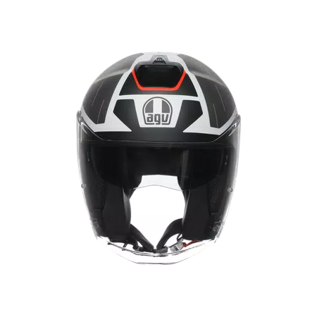 IRIDES AGV E2206 - TRIESTE MATT BLACK/WHITE/RED -  - 2