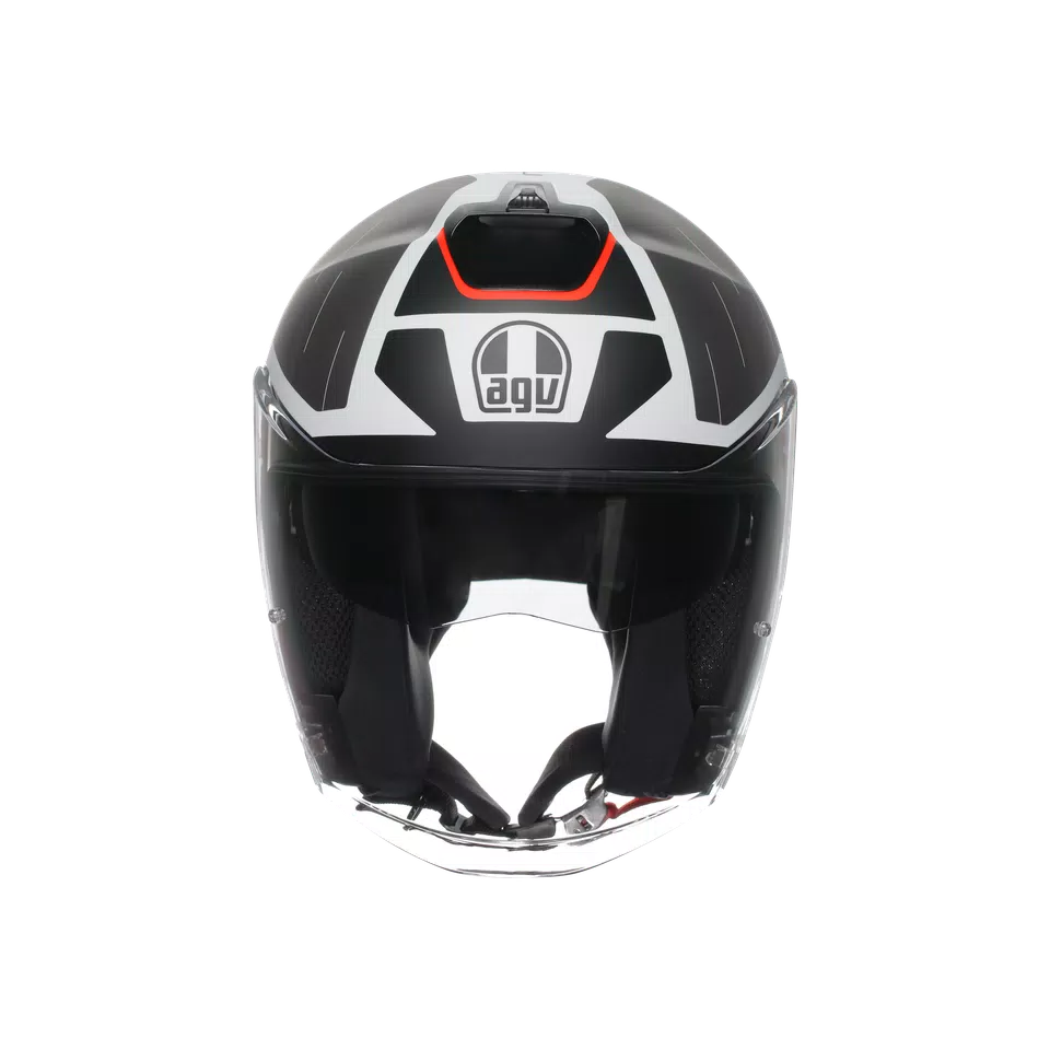 IRIDES AGV E2206 - TRIESTE MATT BLACK/WHITE/RED -  - 2