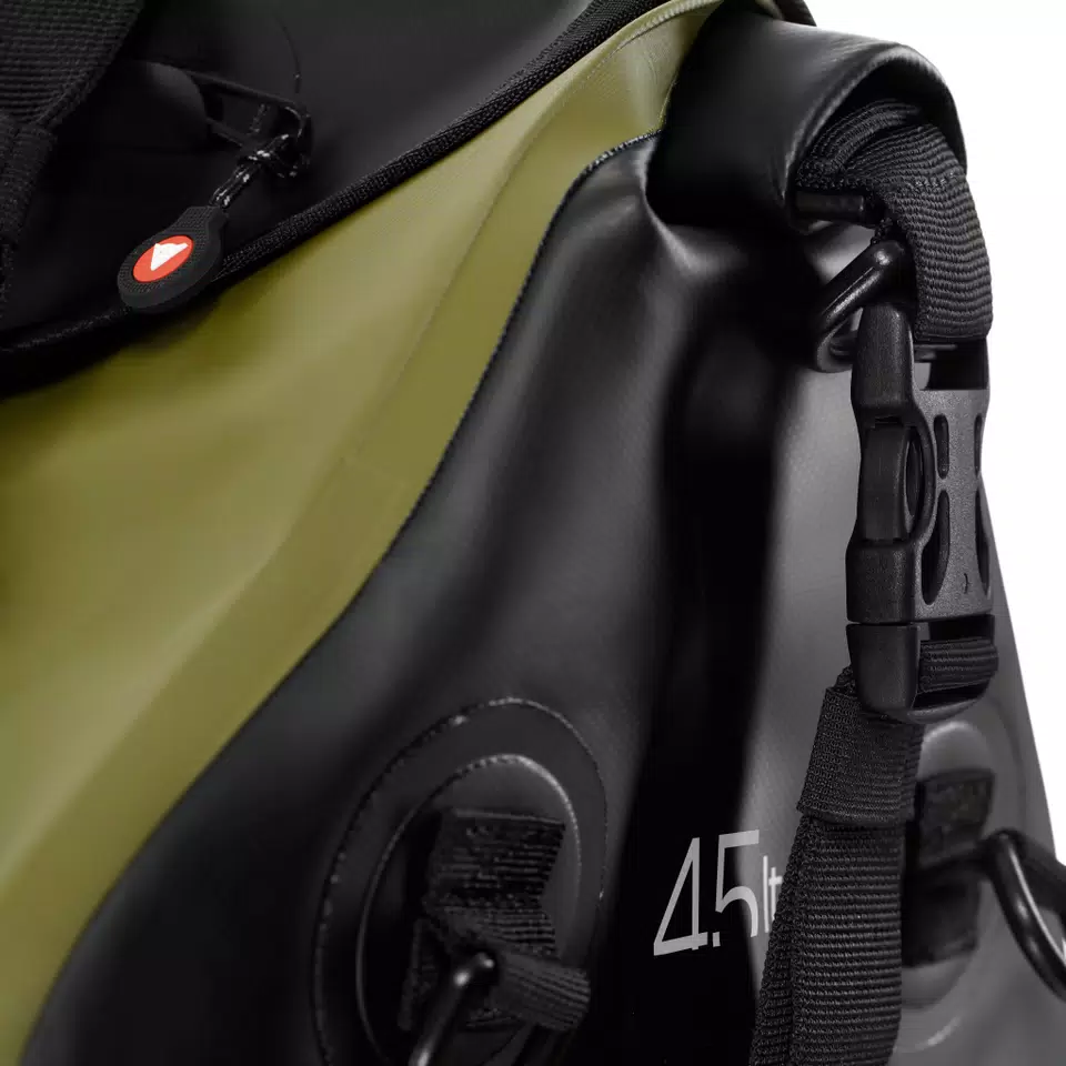 EXPLORER - WATERPROFF DUFFEL BAG (45 LT) - BLACK/GREEN - 9