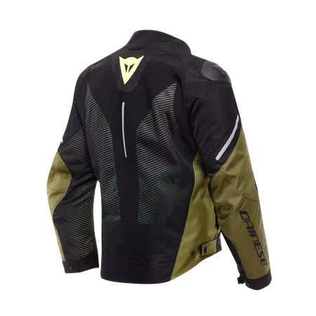 SUPER SPRINT D-DRY - HERREN WASSERDICHTE MOTORRADJACKE - BLACK/GREEN/FLUO YELLOW - 2