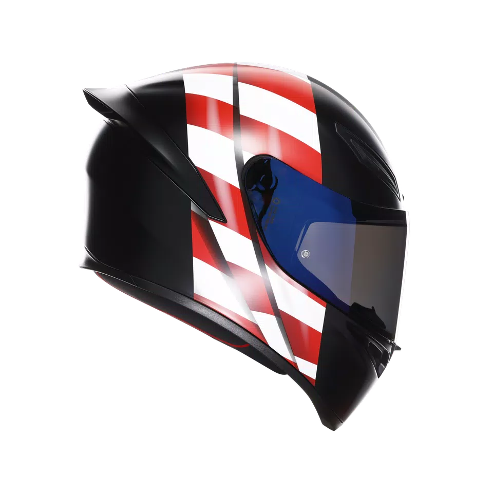 K1 S DOT(E2206) - US FLAG MATT BLACK/RED/BLUE