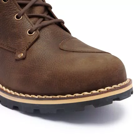 HERO 2 WP WATERPROOF LEATHER MOTORCYCLE BOOTS MEN - BROWN -  - 5