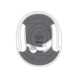 AGV CROWN PAD X70 (XS) - STANDARD BLACK