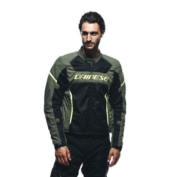 air-frame-3-tex-giacca-moto-estiva-in-tessuto-uomo-army-green-black-fluo-yellow image number 2
