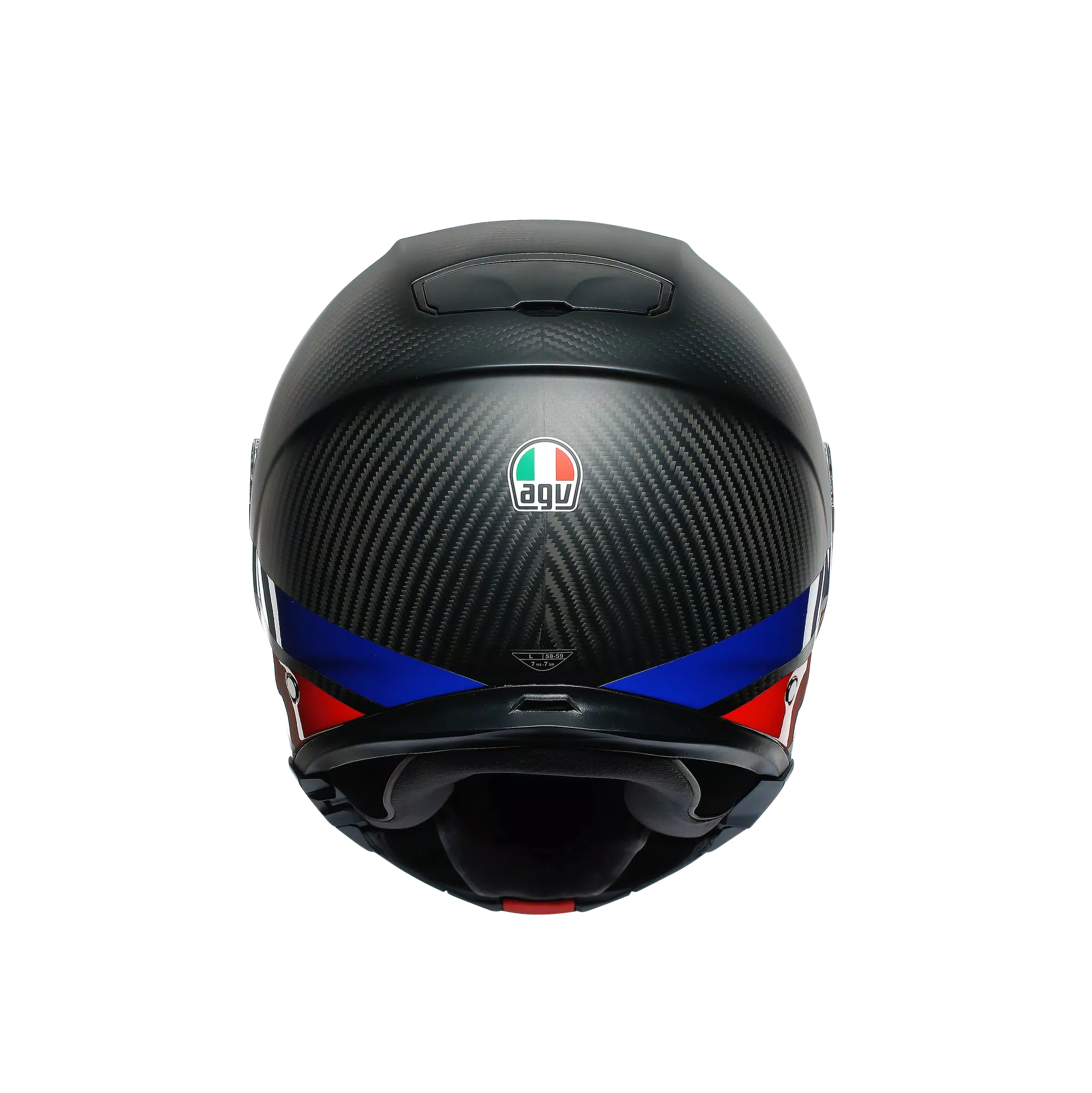 SPORTMODULAR LAYER CARBON/RED/BLUE -  MOTORBIKE FLIP UP HELMET E2205