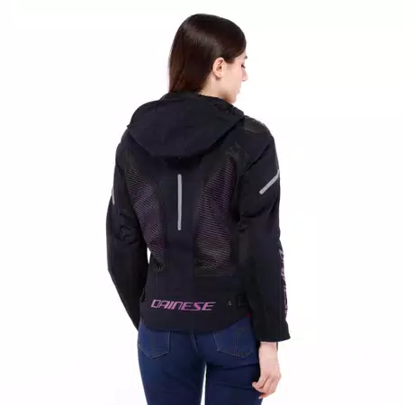 SUPER SPRINT AIR TEX - CHAQUETA DE MOTO DE VERANO EN MESH MUJER - BLACK/PINK/VIOLA - 4