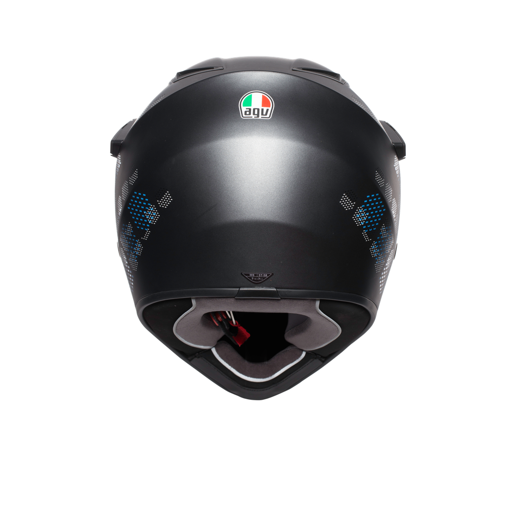 ax9-antartica-matt-black-cyan-casque-moto-int-gral-e2205 image number 2