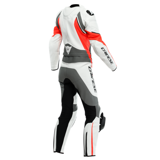 avro-d2-2-pcs-lady-suit-white-fluo-red-charcoal-gray image number 1