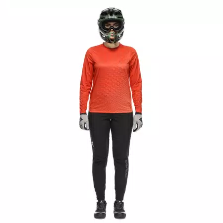 HG AER JERSEY LS - MAGLIA BICI MANICHE LUNGHE DONNA - RED - 2