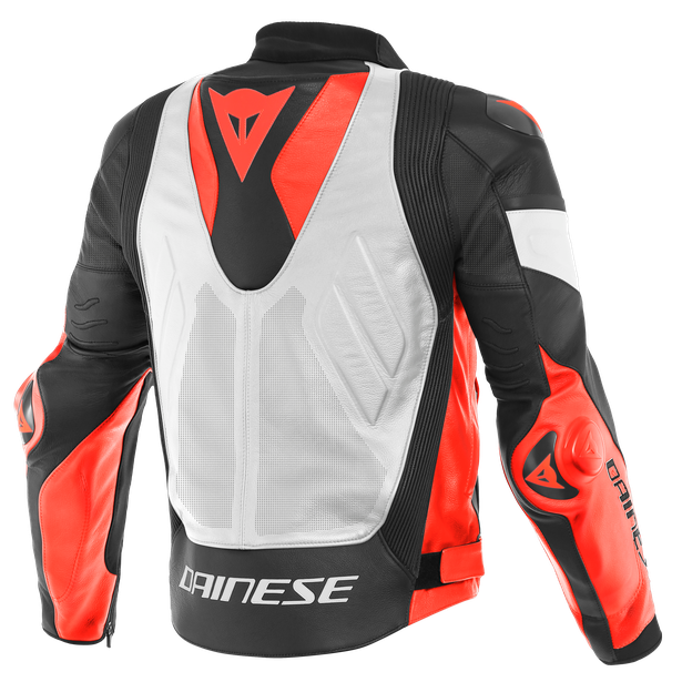 super-race-perf-leather-jacket-white-fluo-red-black-matt image number 1