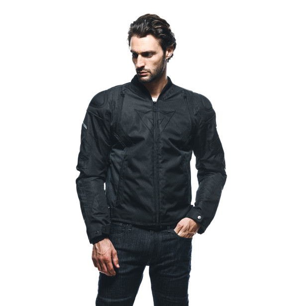 avro-5-tex-giacca-moto-in-tessuto-uomo-black-black-black image number 4