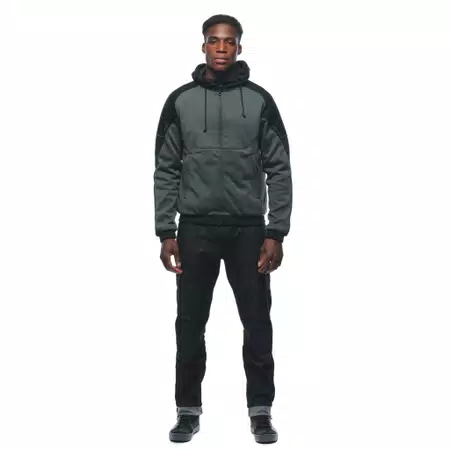 DAEMON-X SAFETY HOODIE - MEN'S MOTORCYCLE SAFETY HOODIE - GREEN/BLACK - 3