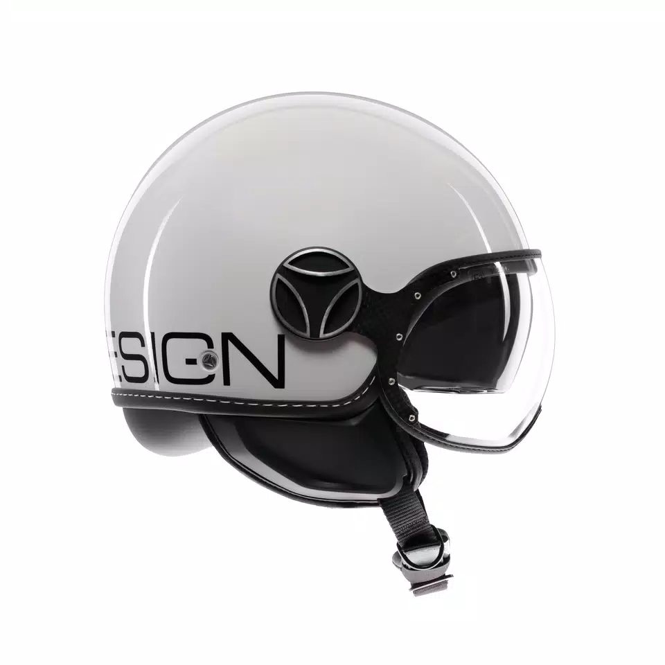 MOMODESIGN FGTR EVO WHITE QUARZ / BLACK - JET HELMET WITH DUAL VISOR E2206 -  - 3