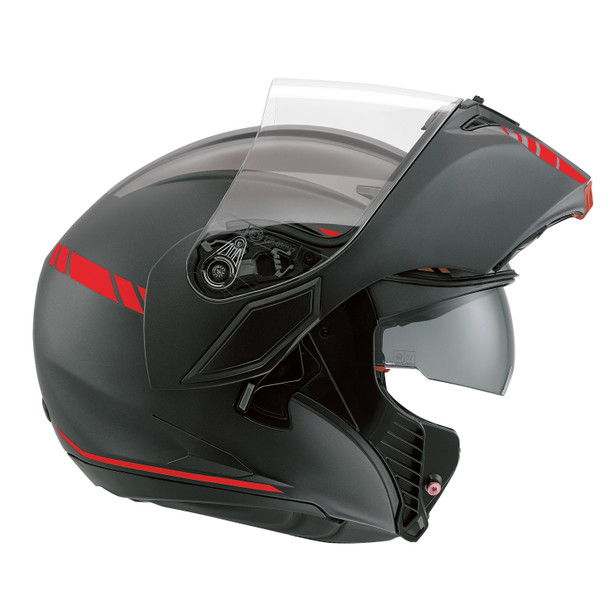 NUMO EVO ST MULTI DOT - PORTLAND MATT BLACK/SILVER/RED - Numo EVO