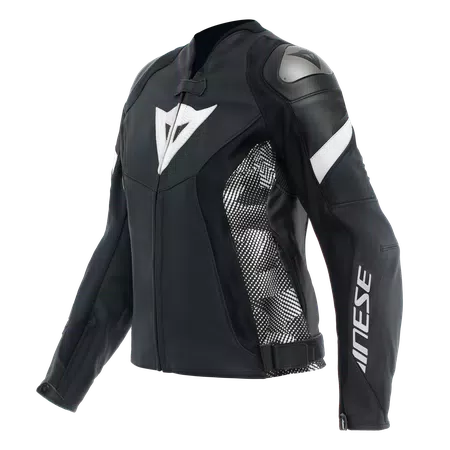 AVRO 5 LEATHER JACKET WMN AVRO 5 LEATHER JACKET WMN - BLACK/BLACK/WHITE - 1
