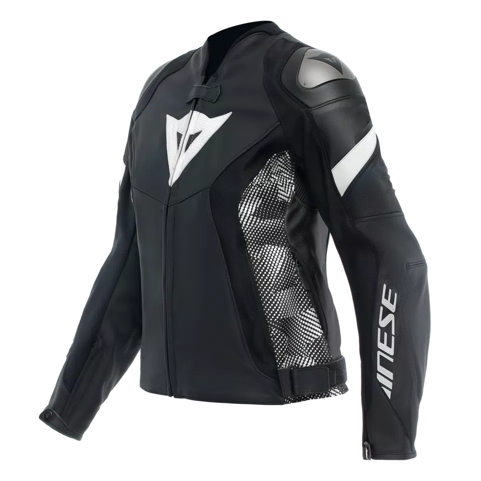 AVRO 5 - WOMEN'S MOTORCYCLE LEATHER JACKET | BLACK/BLACK AVRO 5 - WOMEN'S MOTORCYCLE LEATHER JACKET | BLACK/BLACK