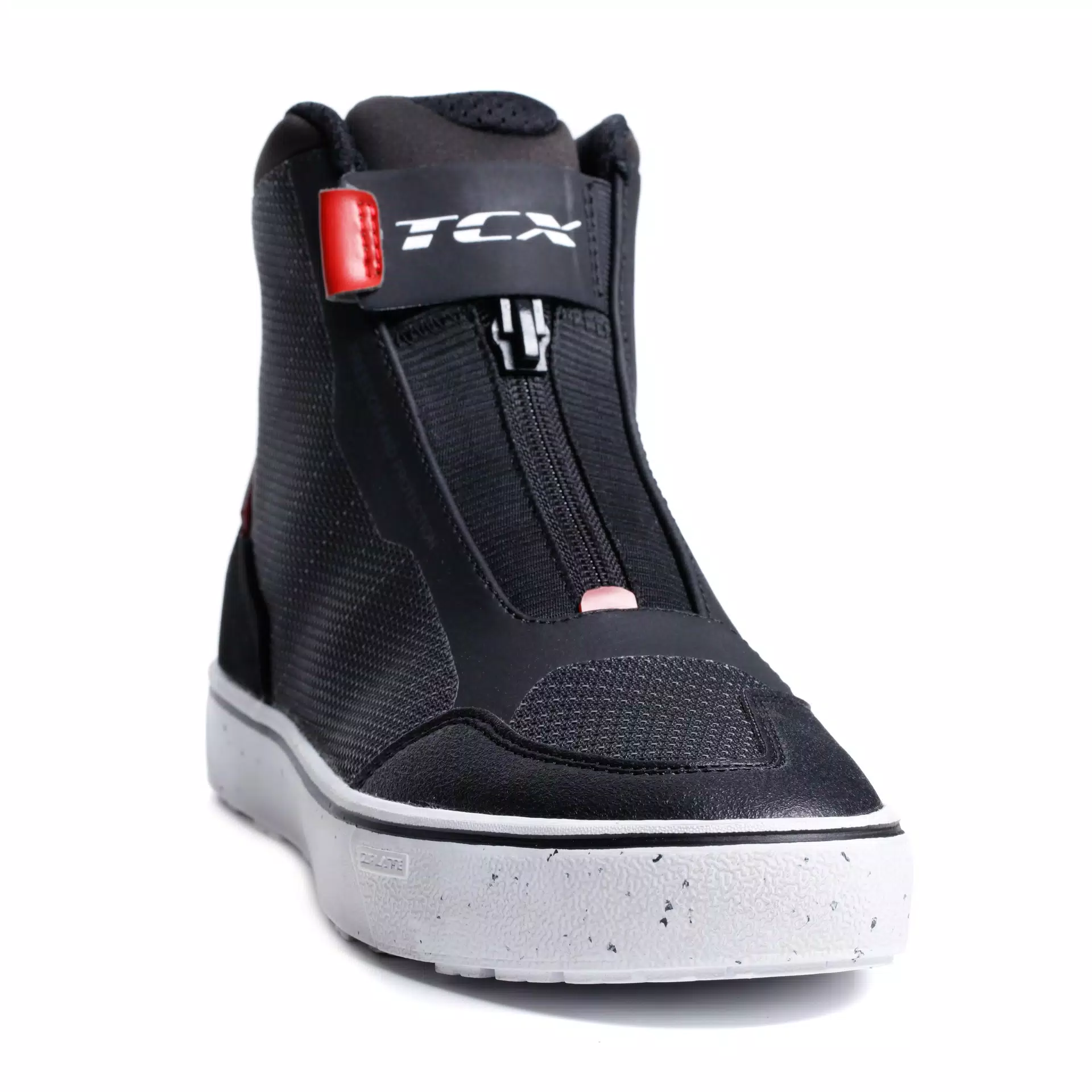IKASU 2 WP SNEAKER MOTO IMPERMEABILI DONNA - NERO/ROSSO SCURO