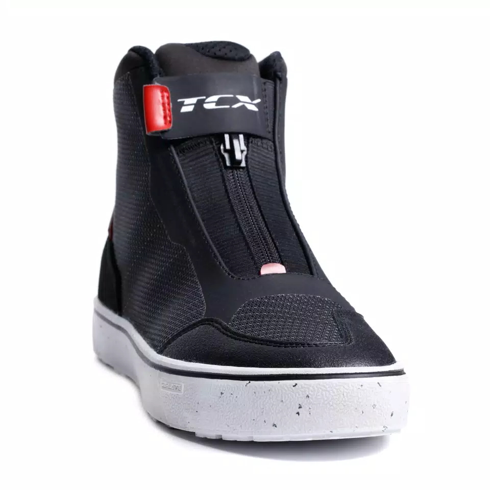 IKASU 2 WP SNEAKER MOTO IMPERMEABILI DONNA - NERO/ROSSO SCURO -  - 6