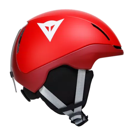 SCARABEO ELEMENTO CASQUE DE SKI ENFANT - METALLIC-RED/WHITE-LOGO - 5