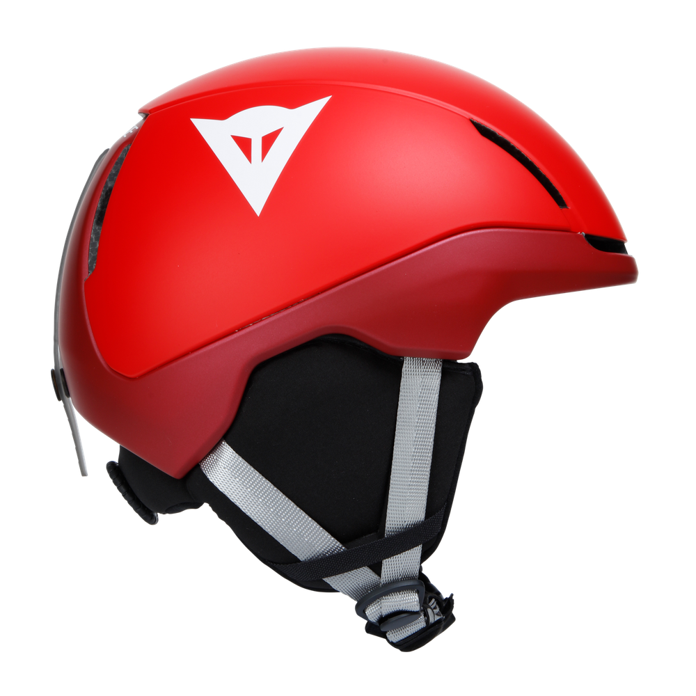 scarabeo-elemento-casque-de-ski-enfant-metallic-red-white-logo image number 4