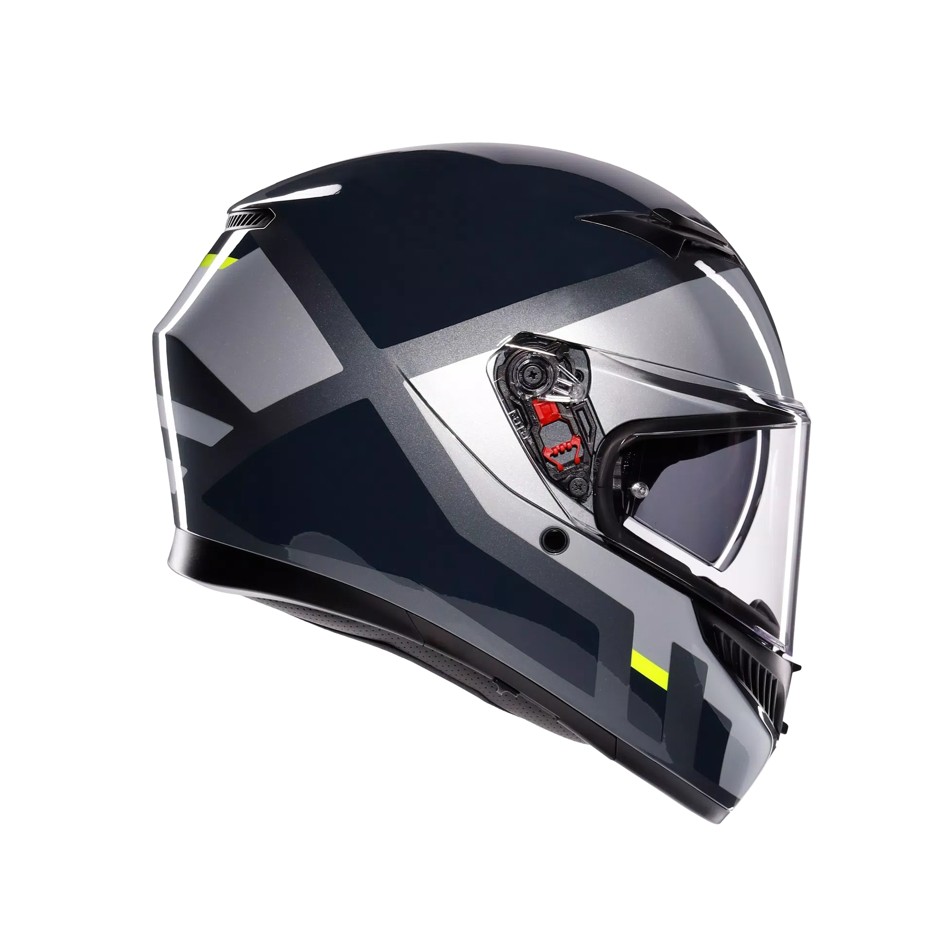 K3 SHADE GREY/YELLOW FLUO - CASQUE MOTO INTÉGRAL E2206