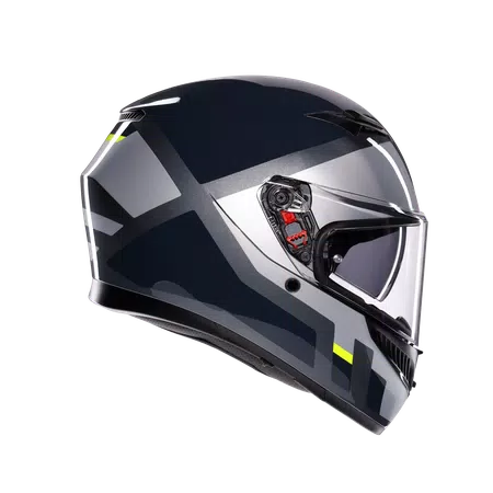 K3 SHADE GREY/YELLOW FLUO - CASCO MOTO INTEGRAL E2206 -  - 3