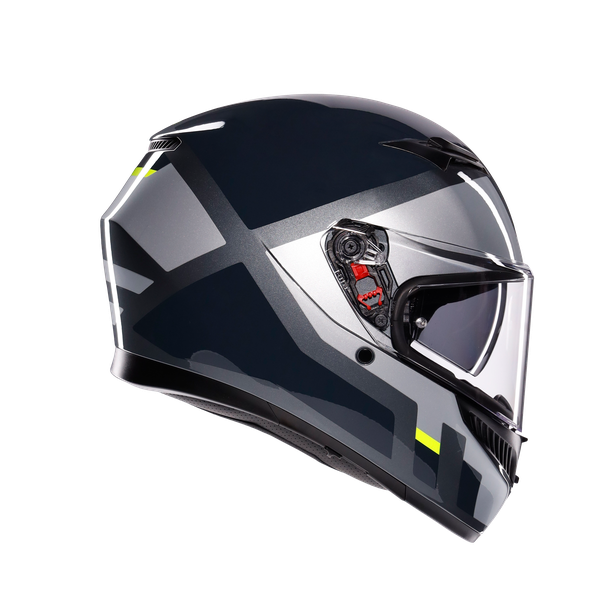 k3-shade-grey-yellow-fluo-casco-moto-integrale-e2206 image number 2