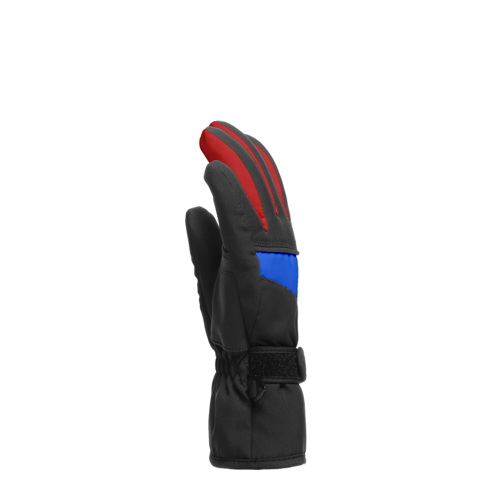 kid-s-hp-scarabeo-ski-gloves-black-taps-high-risk-red-lapis-blue image number 3